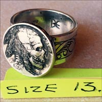 Hobo Nickel Ring Ready to Go Size 13